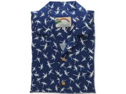 Aloha Shirts<Paradise Found Aloha Shirt Magnum Bamboo Navy
