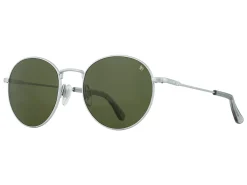 Sunglasses | Eyewear<American Optical AO-1002 Matte Silver Green Nylon Lens