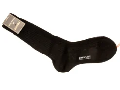 Socks<Bresciani Calf Length Cotton Socks Black