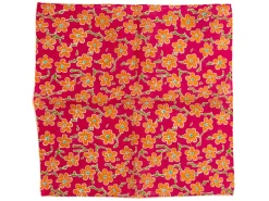 Pocket Squares<Double Monk Cotton Pocket Square Flower Pink & Orange