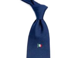 Ties<Double Monk Silk Flag Tie Italy