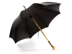 Umbrellas<Fox Umbrellas Solid Ash Knob Black