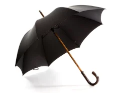 Umbrellas<Fox Umbrellas Solid Bark Chestnut Black