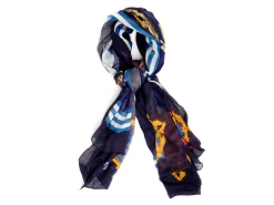 Scarves<Rubinacci Stole Alberto Della Cuccagna Navy