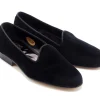 Slippers<Edward Green Albert Black Velvet