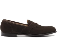 Summer Shoes | Suede<Crockett & Jones Alcaston Dark Brown Calf Suede