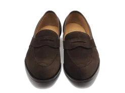 Summer Shoes | Suede<Crockett & Jones Alcaston Dark Brown Calf Suede
