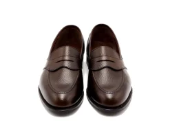 Summer Shoes | Penny Loafers<Crockett & Jones Alcaston Dark Brown Hatch Grain Cordovan