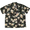 Aloha Shirts<Paradise Found Aloha Shirt Star Orchid Black