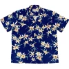 Aloha Shirts<Paradise Found Aloha Shirt Star Orchid Navy