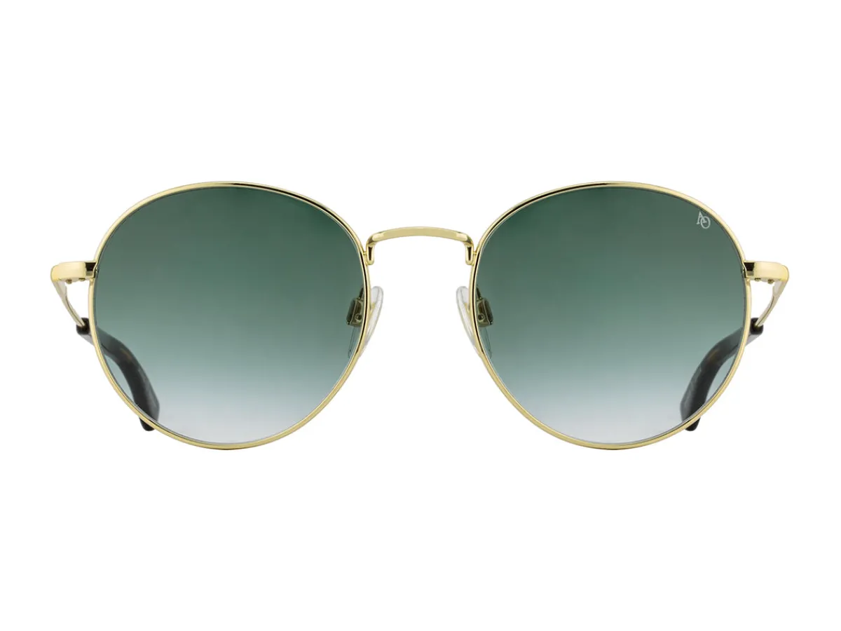 Sunglasses | Eyewear<American Optical AO-1002 Gold Green Gradient Nylon Lens