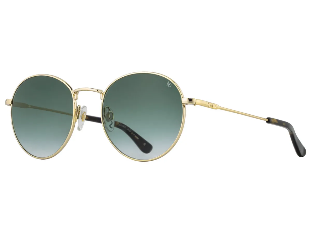Sunglasses | Eyewear<American Optical AO-1002 Gold Green Gradient Nylon Lens