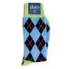 Socks<Corgi Argyle Socks Light Blue