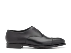 Straight Cap Oxfords | Oxfords<Crockett & Jones Audley Black Calf