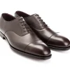 Straight Cap Oxfords | Oxfords<Crockett & Jones Audley Dark Brown Antique Calf
