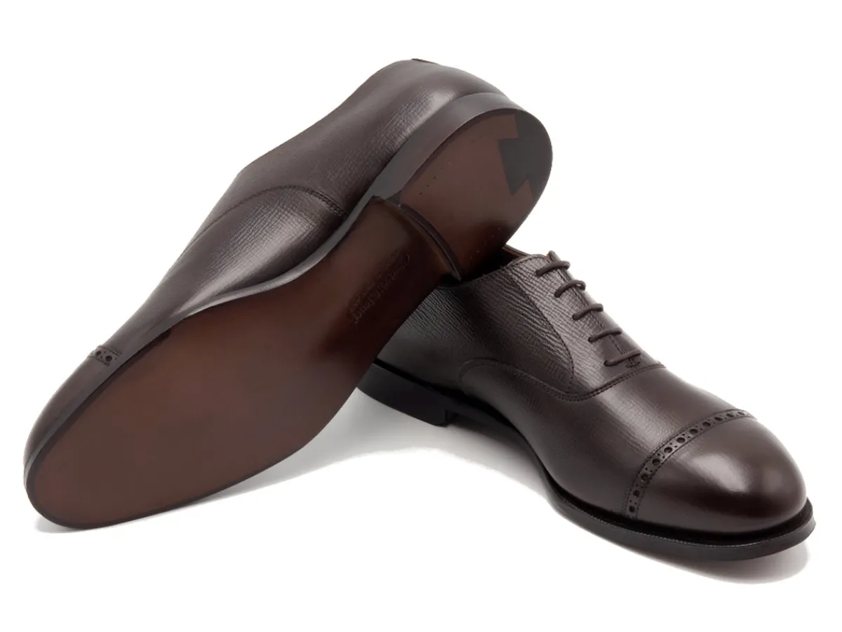 Oxfords<Crockett & Jones Ballarat Dark Brown Willow Grain