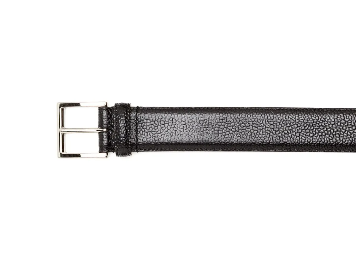 Belts<Crockett & Jones Belt Black Scotch Grain