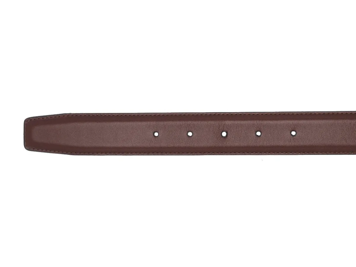Belts<Crockett & Jones Belt Chestnut Calf Nickel Buckle