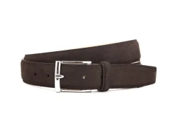 Belts<Crockett & Jones Belt Dark Brown Suede