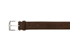 Belts<Crockett & Jones Belt Dark Brown Suede