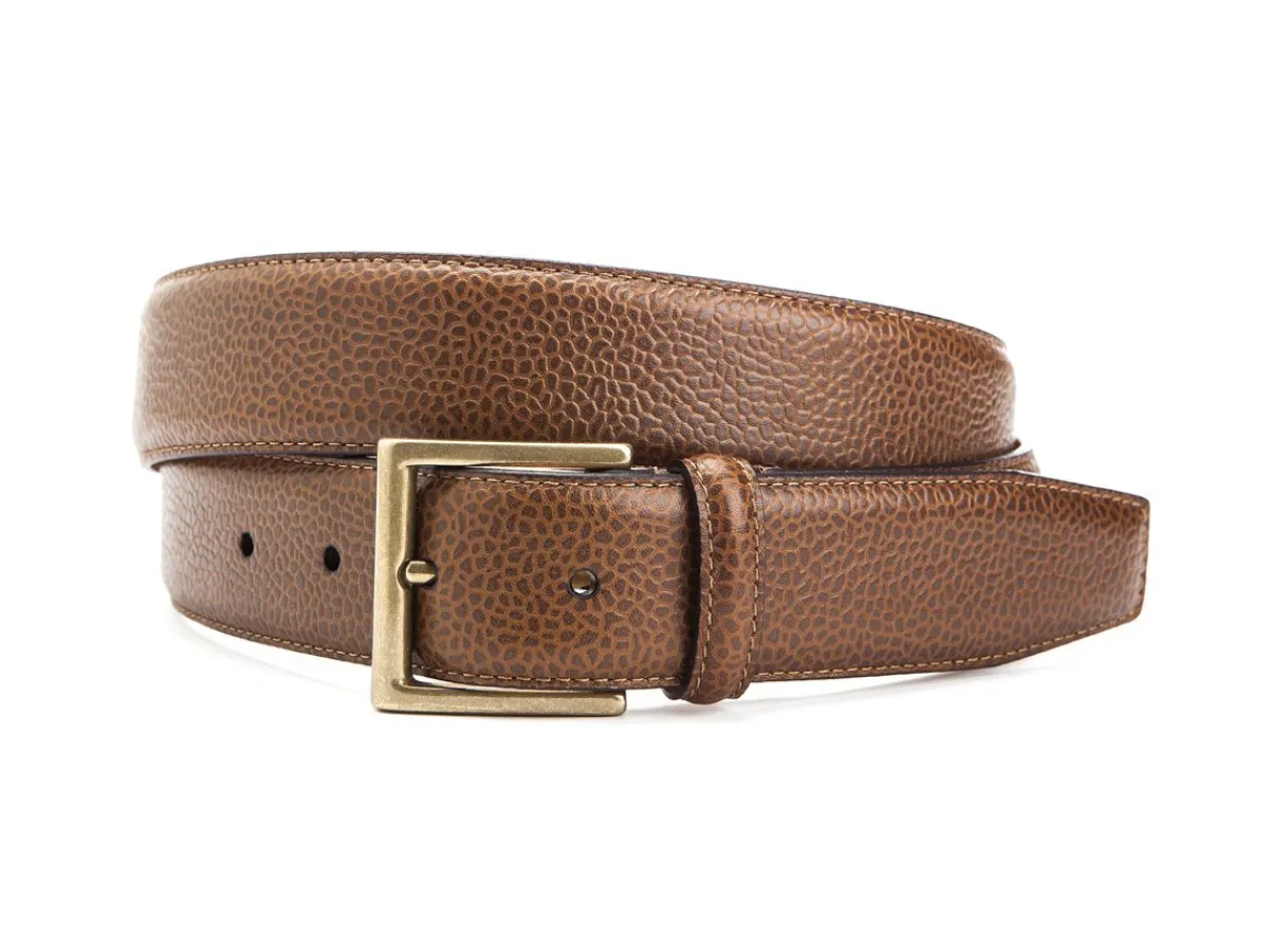 Belts<Crockett & Jones Belt Tan Scotch Grain