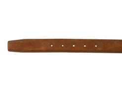 Belts<Crockett & Jones Belt Tobacco Suede Brass Buckle