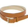 Belts<Simonnot Godard Belt with Nickel Buckle Whiskey Shell Cordovan