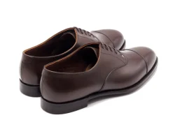Straight Cap Oxfords | Oxfords<Crockett & Jones Bendigo Dark Brown Antique Calf