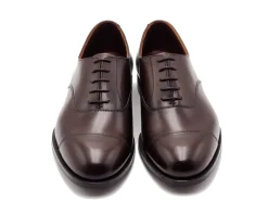 Straight Cap Oxfords | Oxfords<Crockett & Jones Bendigo Dark Brown Antique Calf