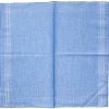 Pocket Squares<Carlo Riva Blue Linen-Cotton Pochette