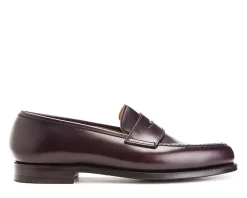 Summer Shoes | Penny Loafers<Crockett & Jones Boston Burgundy Cavalry Calf