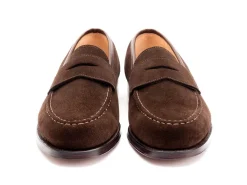 Summer Shoes | Penny Loafers<Crockett & Jones Boston Dark Brown Suede