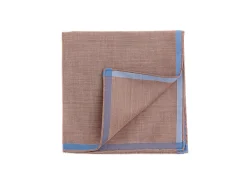 Pocket Squares<Simonnot Godard Brown-Light Blue Amalfi Pocket Square