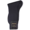 Socks<Bresciani Calf Length 100% Wool Socks Plain Ribbed Navy