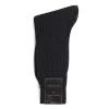 Socks<Bresciani Calf Length Cotton Socks 3-Ply Black