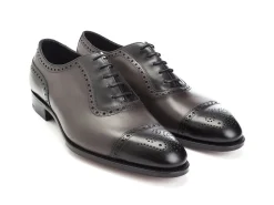 Two-tone | Oxfords<Edward Green Canterbury Black & Cloud Antique Calf
