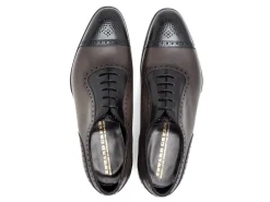 Two-tone | Oxfords<Edward Green Canterbury Black & Cloud Antique Calf