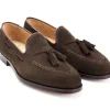 Tassel Loafers | Summer Shoes<Crockett & Jones Cavendish Dark Brown Calf Suede