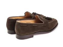 Tassel Loafers | Summer Shoes<Crockett & Jones Cavendish Dark Brown Calf Suede