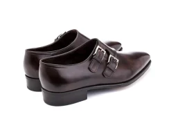 Monk Straps<John Lobb Chapel Dark Brown Museum Calf