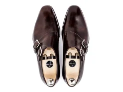 Monk Straps<John Lobb Chapel Dark Brown Museum Calf