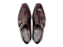 Monk Straps<John Lobb Chapel Dark Brown Museum Calf