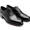 Straight Cap Oxfords | Oxfords<Edward Green Chelsea 202 Black Calf D-width