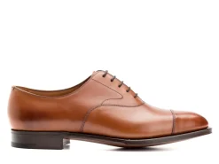 Straight Cap Oxfords | Oxfords<Edward Green Chelsea 202 Chestnut Antique Calf