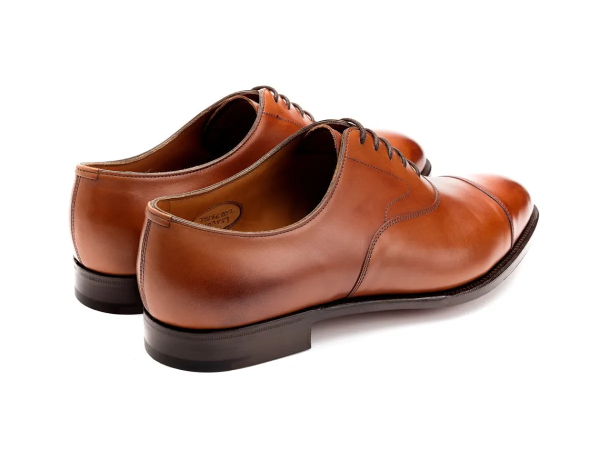 Straight Cap Oxfords | Oxfords<Edward Green Chelsea 202 Chestnut Antique Calf