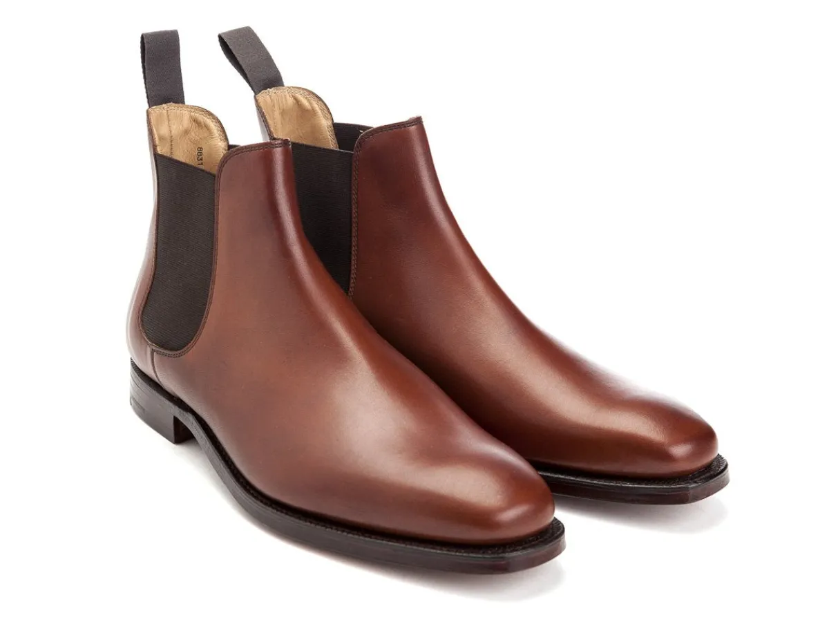 Elastic Sides | Boots<Crockett & Jones Chelsea 3 Chestnut Burnished Calf