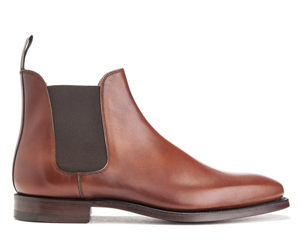 Elastic Sides | Boots<Crockett & Jones Chelsea 3 Chestnut Burnished Calf