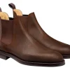Rubber Soles | Boots<Crockett & Jones Chelsea 5 Dark Brown Rough-Out Suede [PRE-ORDER]