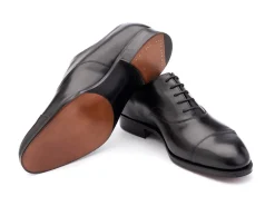 Straight Cap Oxfords | Oxfords<Edward Green Chelsea Black Calf
