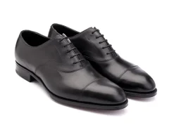 Wide Fitting | Straight Cap Oxfords<Edward Green Chelsea Black Calf F-width